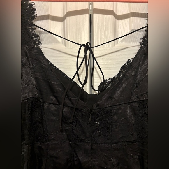 🍋 FOR LOVE & LEMONS Natalie Mini Dress in Black. MEDIUM. Good condition! - Picture 15 of 16
